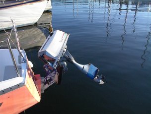 motor mount in raised position